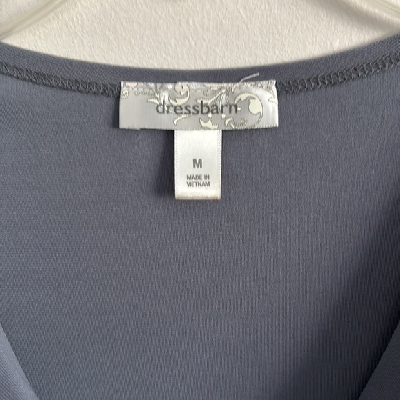 Cowl neck dressy tank by Dress Barn in grey, size M - Picture 2 of 4